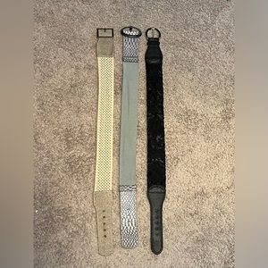 3 Buckle Belts